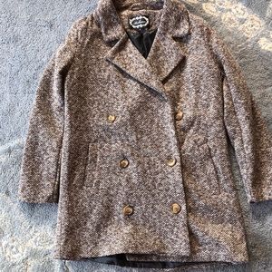 Double-Breasted tweed coat